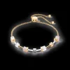 Geocube® Precious Slider Closure Bracelet Gold Grey | COEUR DE LION Best