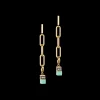 Happy Iconic Cube Charm Earrings Gold Pastel | COEUR DE LION Fashion