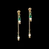 Harmony Multiwear Earrings Freshwater Pearls & Malachite Gold | COEUR DE LION Cheap