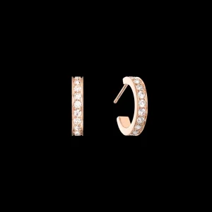 Hoop Earrings 15 Stainless Steel & Crystals Rose Gold Crystal | COEUR DE LION Fashion