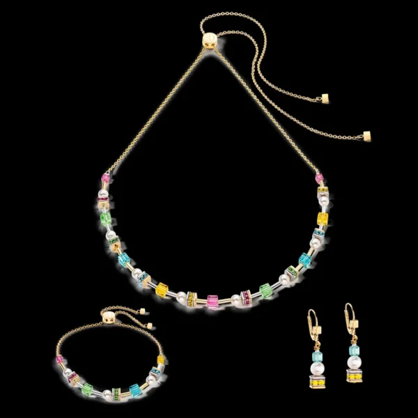 Joyful Cubes & Pearls Bracelet Multicolour | COEUR DE LION Hot