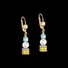 Joyful Cubes & Pearls Earrings Multicolour | COEUR DE LION Clearance