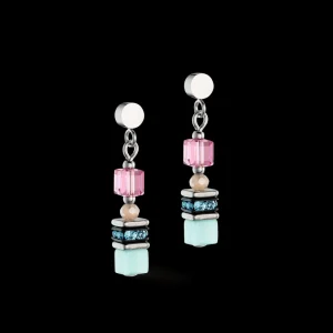 Mini Cubes Earrings Multicolour Pastel | COEUR DE LION Best