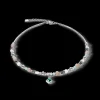 Necklace Brilliant Square Interchangeable Pendant Precious Dark Green | COEUR DE LION Cheap