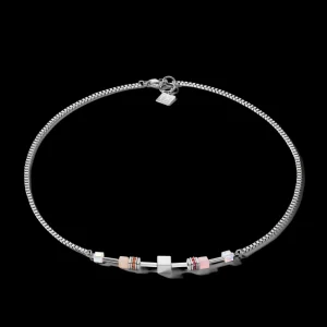 Necklace Geocube® Multitask 4-In-1 Summer Multi Pastel-Silver | COEUR DE LION Online