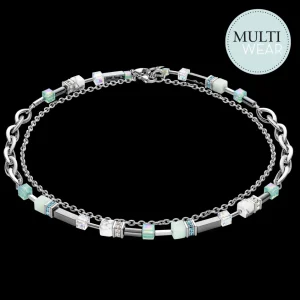 Necklace Shape-Mix Multiwear Mint Green | COEUR DE LION Outlet