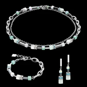 Necklace Shape-Mix Multiwear Mint Green | COEUR DE LION Outlet