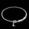 Necklace Y & Oval Freshwater Pearls With O-Ring Bicolor | COEUR DE LION Hot