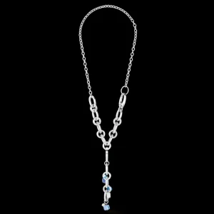 Neptune's Treasure Necklace Silver Blue | COEUR DE LION Best Sale