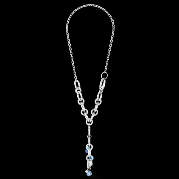 Neptune's Treasure Necklace Silver Blue | COEUR DE LION Best Sale