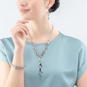 Neptune's Treasure Necklace Silver Blue | COEUR DE LION Flash Sale