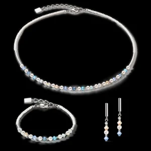 Princess Pearls Earrings Silver Light Blue | COEUR DE LION Cheap