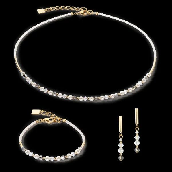 Princess Pearls Earringse Grey-Crystal | COEUR DE LION Outlet