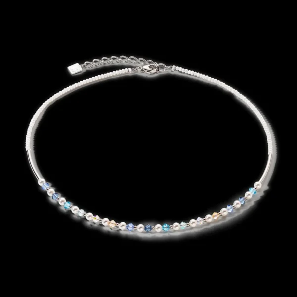 Princess Pearls Necklace Silver Light Blue | COEUR DE LION Discount