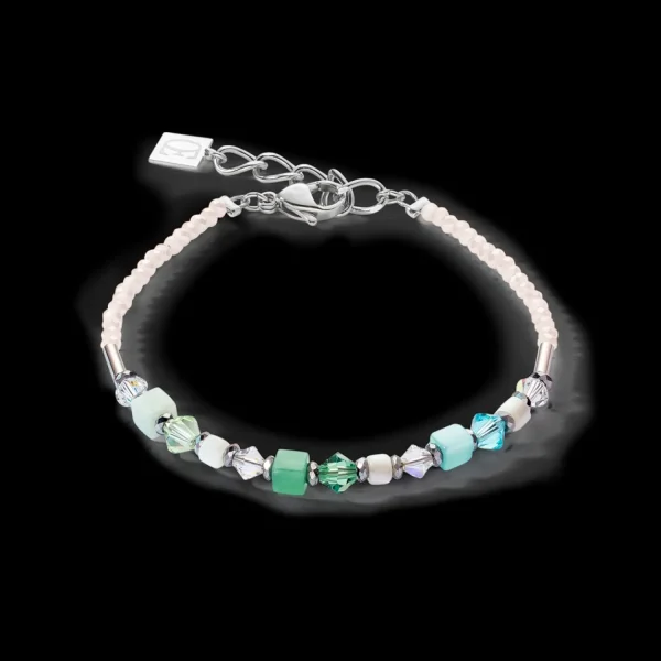 Princess Shape Mix Bracelet Mint Green | COEUR DE LION Online