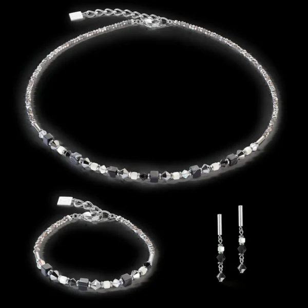 Princess Shape Mix Bracelet Black-White | COEUR DE LION Discount