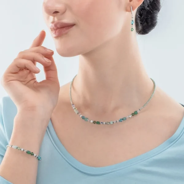 Princess Shape Mix Bracelet Mint Green | COEUR DE LION Online