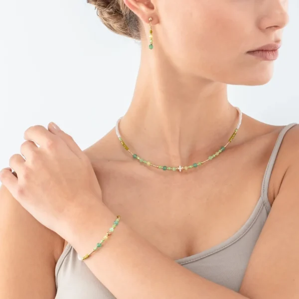 Princess Spheres Necklace Green | COEUR DE LION Best Sale