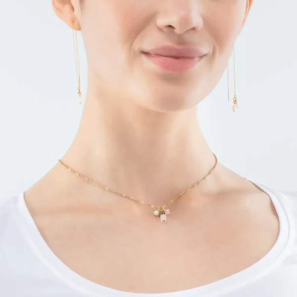 Small Guardian Necklace White | COEUR DE LION Fashion