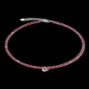 Sparkling Dot Delicate Necklace Rose Silver & Red | COEUR DE LION Hot