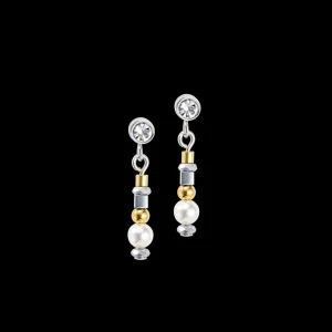 Sparkling Dot Earrings Gold Silver | COEUR DE LION Cheap