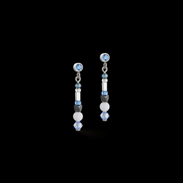 Sparkling Dot Gemstone Earrings Blue | COEUR DE LION Clearance