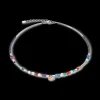 Sparkling Dot Gemstone Necklace Multicolour Vintage | COEUR DE LION Sale