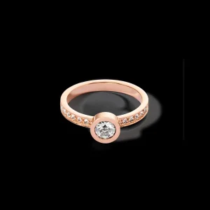 Sparkling Dots Ring Rose Gold Crystal | COEUR DE LION Flash Sale