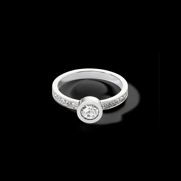 Sparkling Dots Ring Silver Crystal | COEUR DE LION Discount