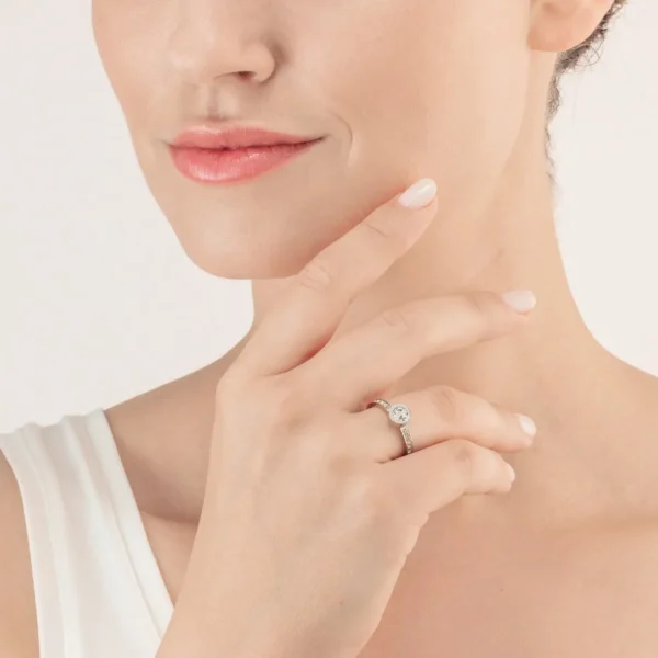 Sparkling Dots Ring Silver Crystal | COEUR DE LION Discount