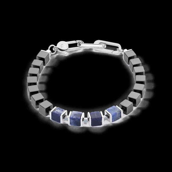 Unisex Bracelet Precious Cubes Blue | COEUR DE LION Online