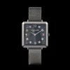 Watch Iconic Square Anthracite Mother-Of-Pearl Milanese Stainless Steel Anthracite | COEUR DE LION Online