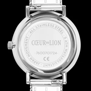 Watch Round Cool Grey Milanese Stainless Steel | COEUR DE LION Fashion