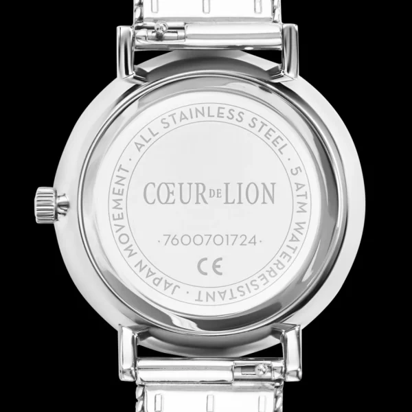 Watch Round Cool Grey Milanese Stainless Steel | COEUR DE LION Fashion