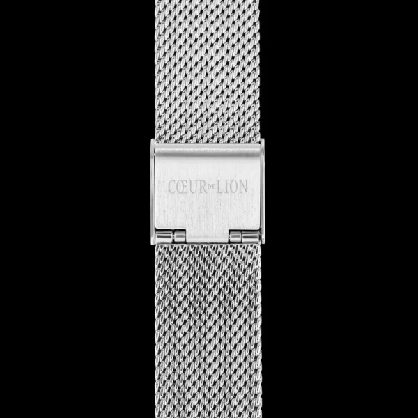 Watch Round Cool Grey Milanese Stainless Steel | COEUR DE LION Fashion