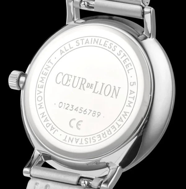 Watch Round Mother-Of-Pearl Milanaise Stainless Steel Silver | COEUR DE LION Outlet